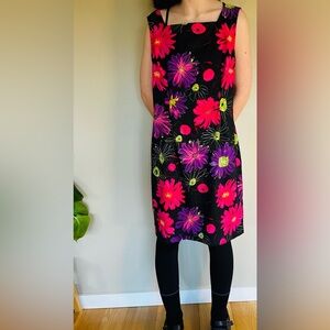 Vintage 80’s sleeveless dress-size 14
